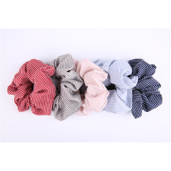 Wholesale Elastic Stripe Girls Accessories Scrunchy Bands Ties Ropes chiffon Hair Scrunchies