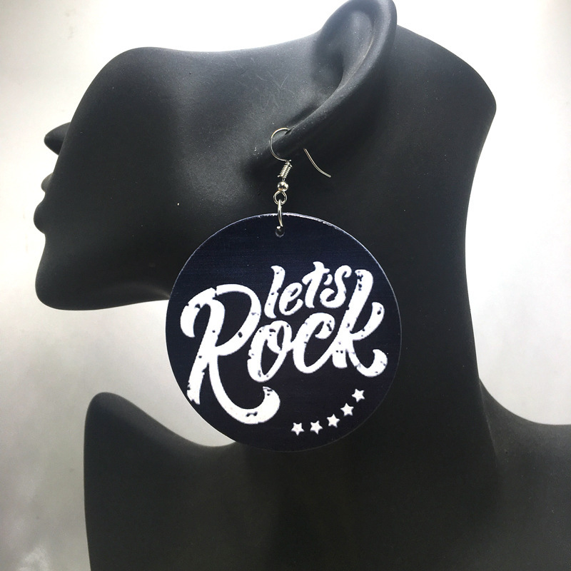 2020 new arrive custom big bohemia round african afro wooden earring for women 2020 new arrive custom big bohemia round african afro wooden earring for women