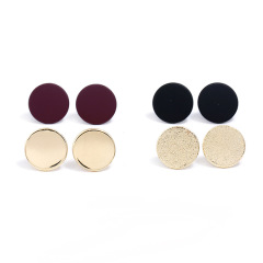4pcs/set korean wholesale fashion jewelry simple women alloy earrings studs