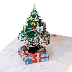 custom Promotional paper craft pop up laser cut handmade 3d card pop up christmas custom Promotional paper craft pop up laser cut handmade 3d card pop up christmas