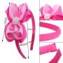 Amazon Hot Sale Colorful Children Fabric Baby Girl Pearl Bows Headbands Amazon Hot Sale Colorful Children Fabric Baby Girl Pearl Bows Headbands