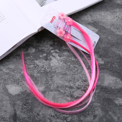 Korean hair accessories human hair clip in extension acetate hair clip Korean hair accessories human hair clip in extension acetate hair clip