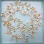 Wholesale korea fashion copper silver long hair band wedding bridal headband rhinestone