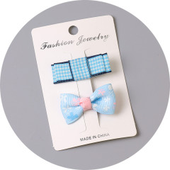 Wholesale beautiful cute Bow lace kids baby girls hair clips sets for child