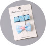 Wholesale beautiful cute Bow lace kids baby girls hair clips sets for child