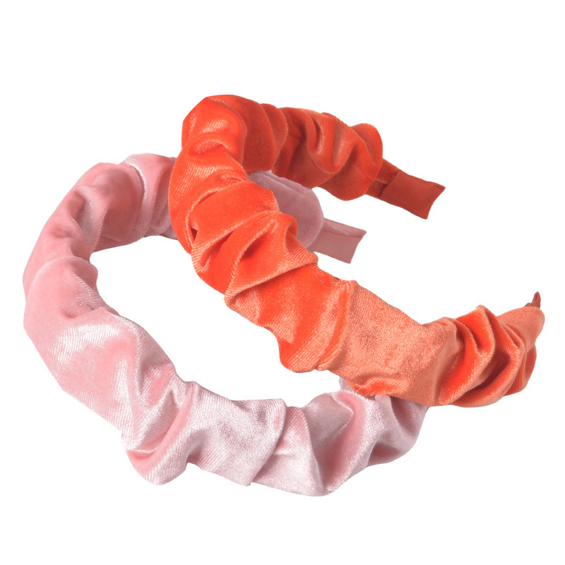 Wholesale 2020 High Quality Girls Hairband for women Wide Velvet turban Headbands Cross Knotted Hair Bands