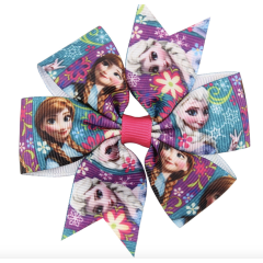 Halloween nude cosplay elsa costume baby knot bow hair clip hairband girls accessories