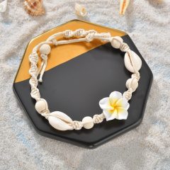 2019 Custom beach sea shell adjustable rope foot anklet jewelry flower for women
