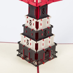 OEM amazon new pop up laser cut 3d birthday paper business cards