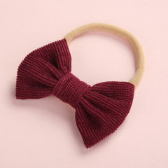 Amazon hot sale child super soft infant cute multicolor bow baby hair bands