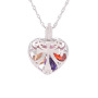 Korean fashion valentine's day christmas gift jewelry silver women 925 heart of love necklace Korean fashion valentine's day christmas gift jewelry silver women 925 heart of love necklace
