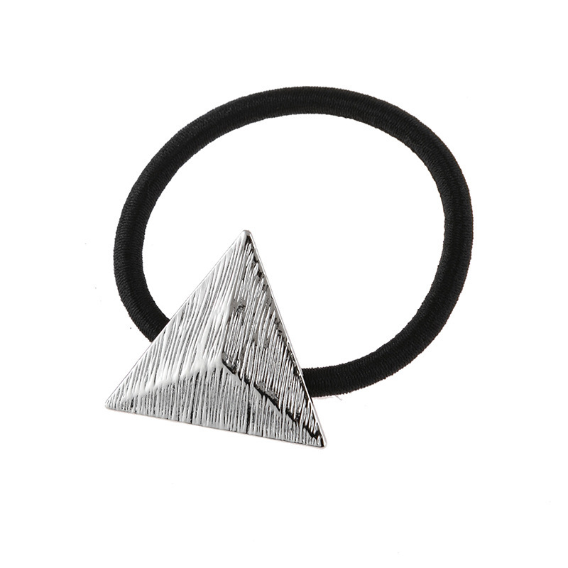 amazon hot sale High elastic Stretch Ponytail holder rope metal hair band tie metal For Women Girls