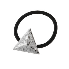 amazon hot sale High elastic Stretch Ponytail holder rope metal hair band tie metal For Women Girls
