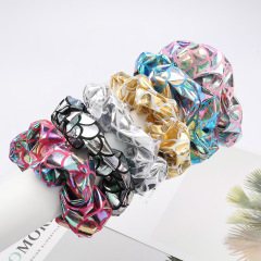 Creative fashion ins style personality scale pattern shiny elastic scrunchy hair ties