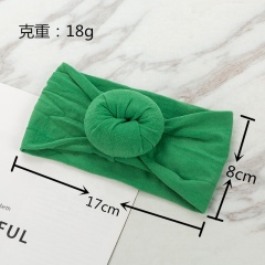Newborn Baby Girls hair accessories Plain Elastic Wide babi Bow Headband for baby
