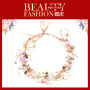 Wholesale cheap korea Rhinestone gold bridal flower floral wedding garland Wholesale cheap korea Rhinestone gold bridal flower floral wedding garland
