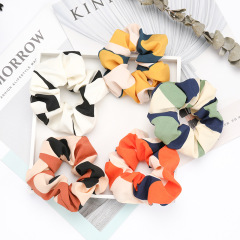 Fashion contrast color stitching temperament elastic hair ties for girls wash face Fashion contrast color stitching temperament elastic hair ties for girls wash face