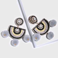 amazon ins Customized fashion trendy lady women girls indian african colorful  Vintage Ethic boho jewelry earring