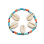 Summer beach simple design jewelry ankle bracelet seed bead shell anklet for women