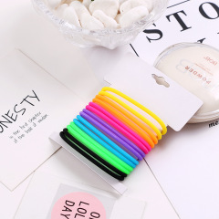 Girl sequin nylon rubber band wholesale elastic hair ties ponytail