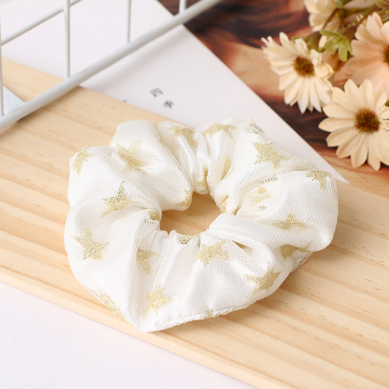 Wholesale white soft wristband elastic traceless pure silk hair tie