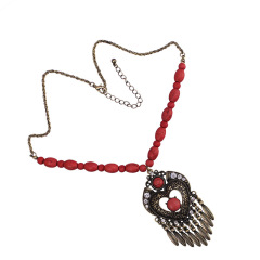 customized Amazon india africa fashion vintage Long Metal Chain women Geometric stone bohemia boho Bead Tassel Necklace customized Amazon india africa fashion vintage Long Metal Chain women Geometric stone bohemia boho Bead Tassel Necklace