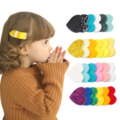 Amazon New Glitter Sequins Children Kids Rainbow Girls Hair Clips for Baby