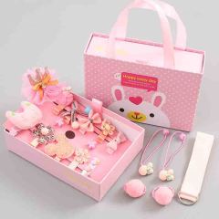 Girls flower hairpin hair clip glitter crown elastic hairband box pack Girls flower hairpin hair clip glitter crown elastic hairband box pack