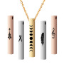 personalized amazon women laser engrave content silver gold stainless steel vertical bar necklace personalized amazon women laser engrave content silver gold stainless steel vertical bar necklace