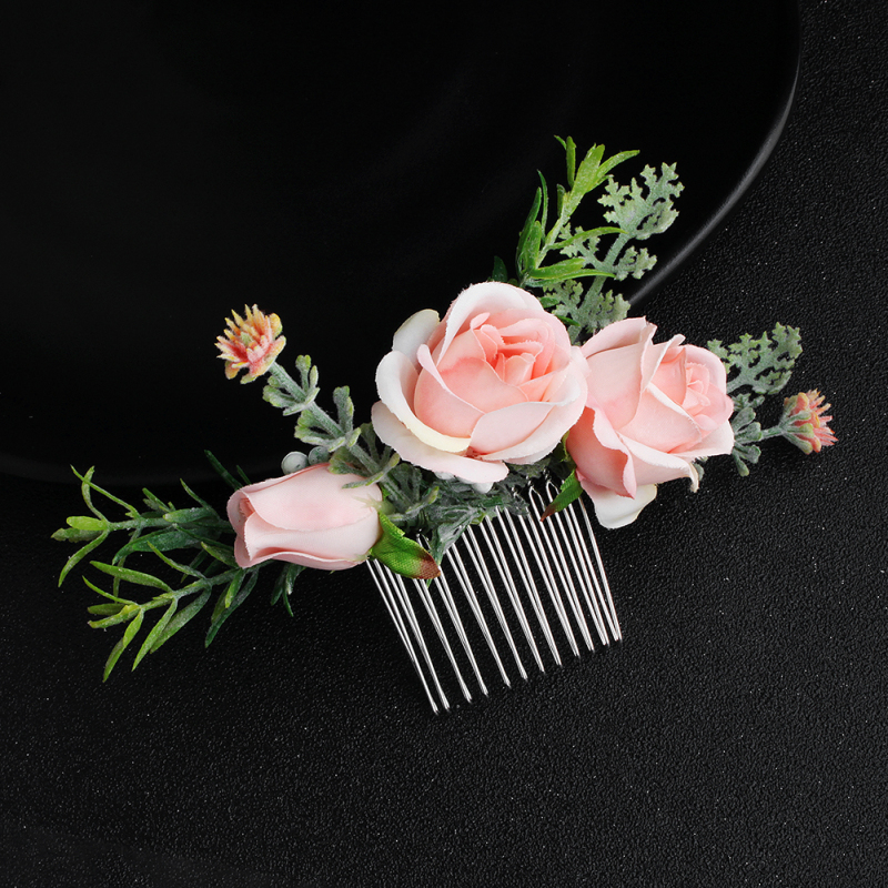 Wholesale flower jewelry women wedding bridal floral hair combs Wholesale flower jewelry women wedding bridal floral hair combs