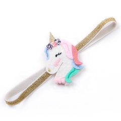Unicorn birthday party supplies high quality more styles hair elastic band for baby