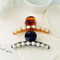 New vintage hair jewelry resin crystal rhinestone pearl Acrylic women hair claw New vintage hair jewelry resin crystal rhinestone pearl Acrylic women hair claw