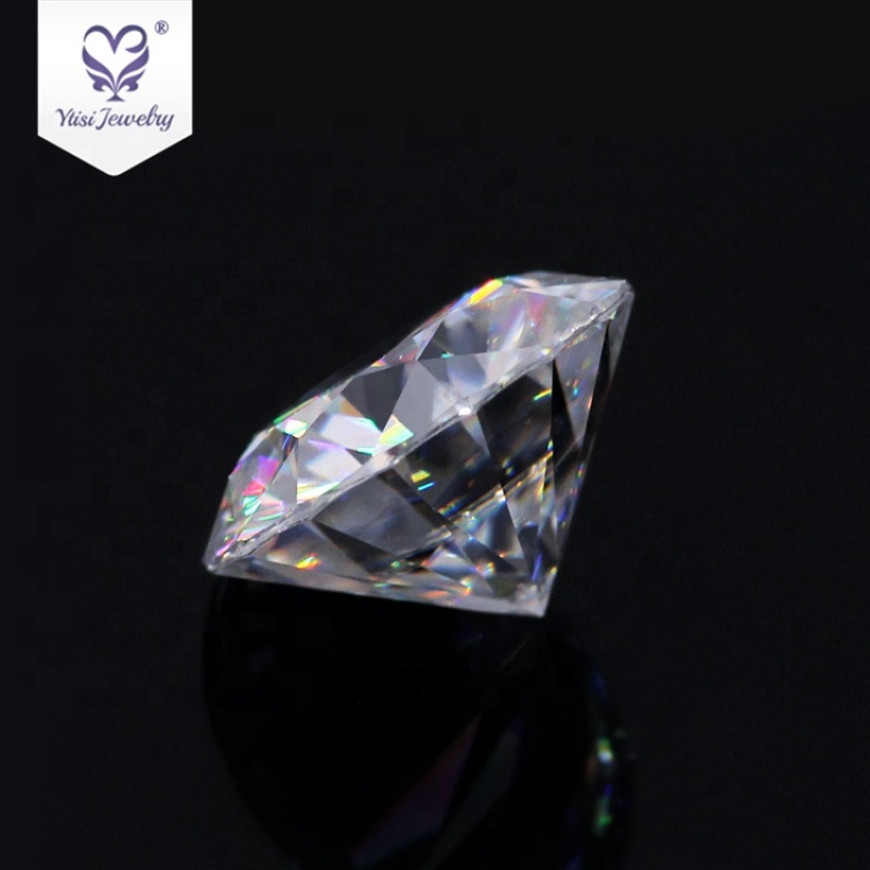 2ct 8mm top quality turkey synthetic fancy colored moissanite rough diamond