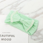 wholesale plain elastic children hair accessories flowers headbands