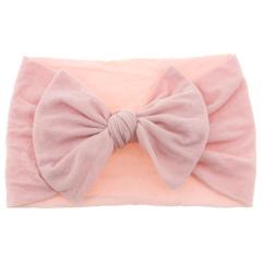 Top selling soft kids children bowknot elastic wide baby nylon headbands