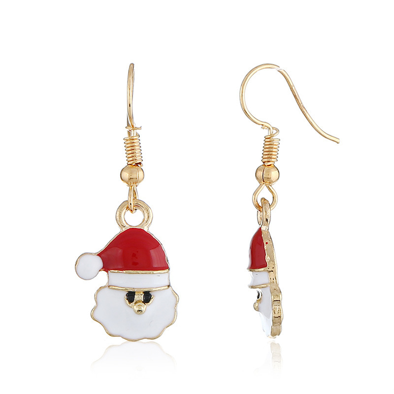 New fashion creative cartoon cute Santa earring accessories Christmas series earrings New fashion creative cartoon cute Santa earring accessories Christmas series earrings