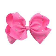 Rhinestone hair clip bubble flower bag drill hair accessories solid color bow baby hair claw clips