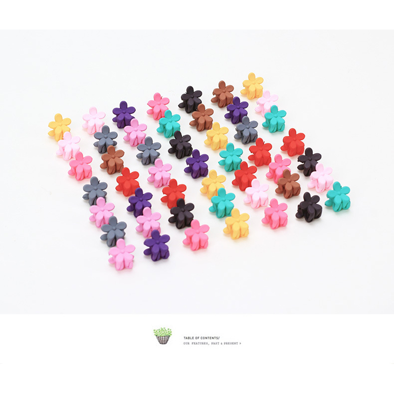50pcs Fashion Small Flower Baby Kids Hair Clips Hair Claws Lovely For Children Cute Hair Accessories