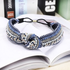 New handmade Polish mia beaded women hair accessories braided hair elastic hair band headband