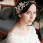 Handmade Wedding Accessories Ribbon tassels peal Bridal pearl hairband Handmade Wedding Accessories Ribbon tassels peal Bridal pearl hairband
