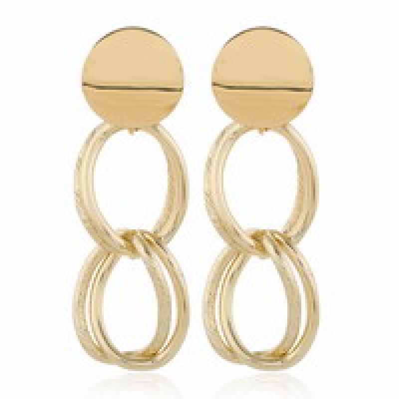 custom fashion fancy trendy girls women Vintage long double circle gold Geometric statement tassel earrings custom fashion fancy trendy girls women Vintage long double circle gold Geometric statement tassel earrings