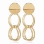 custom fashion fancy trendy girls women Vintage long double circle gold Geometric statement tassel earrings custom fashion fancy trendy girls women Vintage long double circle gold Geometric statement tassel earrings