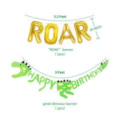 New desgin green dinosaur party supplies set party favors for kids