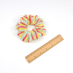 2020 new fashion custom girls colorful bar mesh elastic elastic scrunchies for hair
