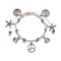 Hot sale jewelry sterling silver ankle bracelet sea shell silver anklets for ladies