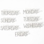 New weekday bling hair accessories women clips custom rhinestone hair pins for daily life New weekday bling hair accessories women clips custom rhinestone hair pins for daily life