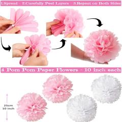 Rose Crown Banner Confetti Latex Balloon 1st birthday party decorations