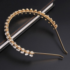 2020 Baroque Vintage Wedding Hairband Hair Accessories Wome Beaded Jewelled rhinestone Headband
