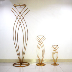 Metal Tall gold wedding decoration flower stand centerpieces Metal Tall gold wedding decoration flower stand centerpieces