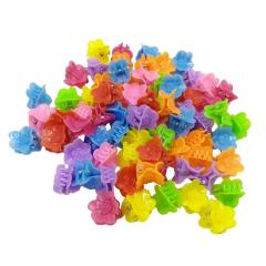 Amazon Hot Sale Colorful 100pcs Children Girl plastic small mini hair claw
